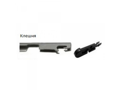 Щетка стеклоочистителя AWM B 18 R бескаркасная от AWM Щетка стеклоочистителя AWM B 18 R бескаркасная