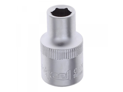 головка торцевая 6-гранная 1/2dr. 9мм от AV STEEL головка торцевая 6-гранная 1/2dr. 9мм